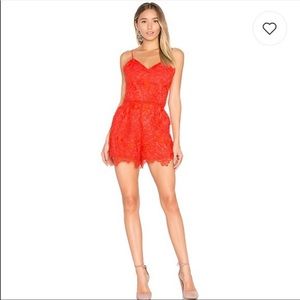 NWT Lovers + Friends “Songbird” Lace Romper